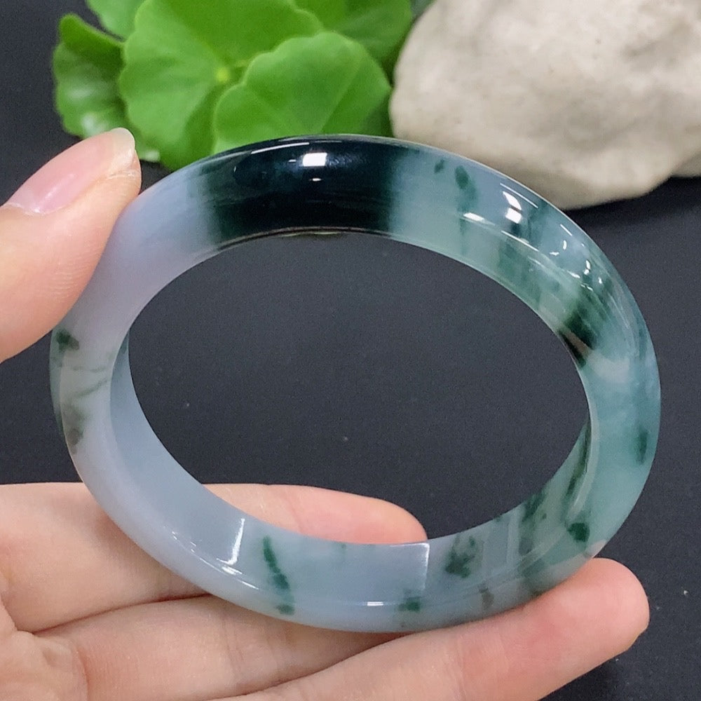 Jadeite Round Bracelet Size 56 Total Weight Approx. 53.4g