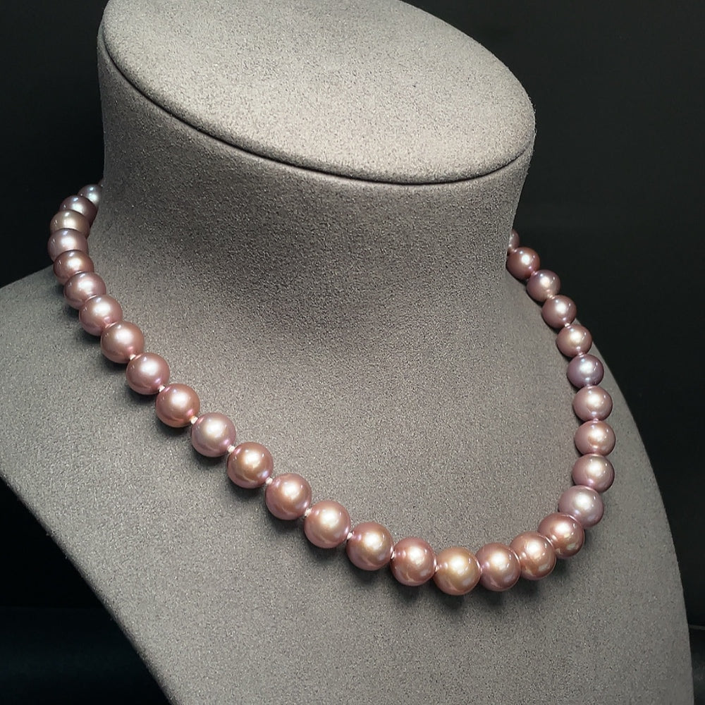 Pearl Necklace 58% Content . -10.8mm | Huiliu Certified