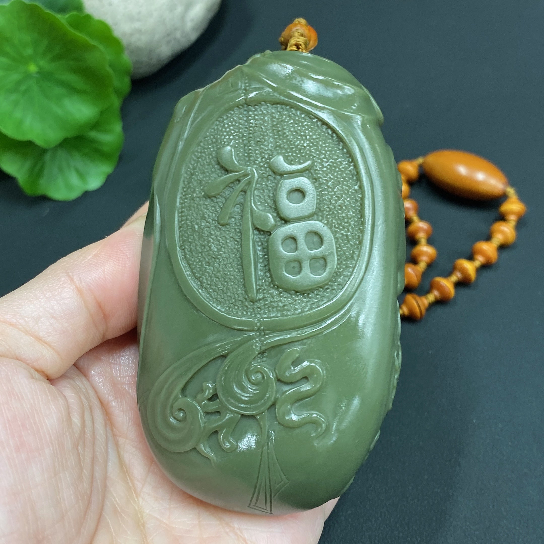 Hetian Jade Handheld Piece Zhong Kui