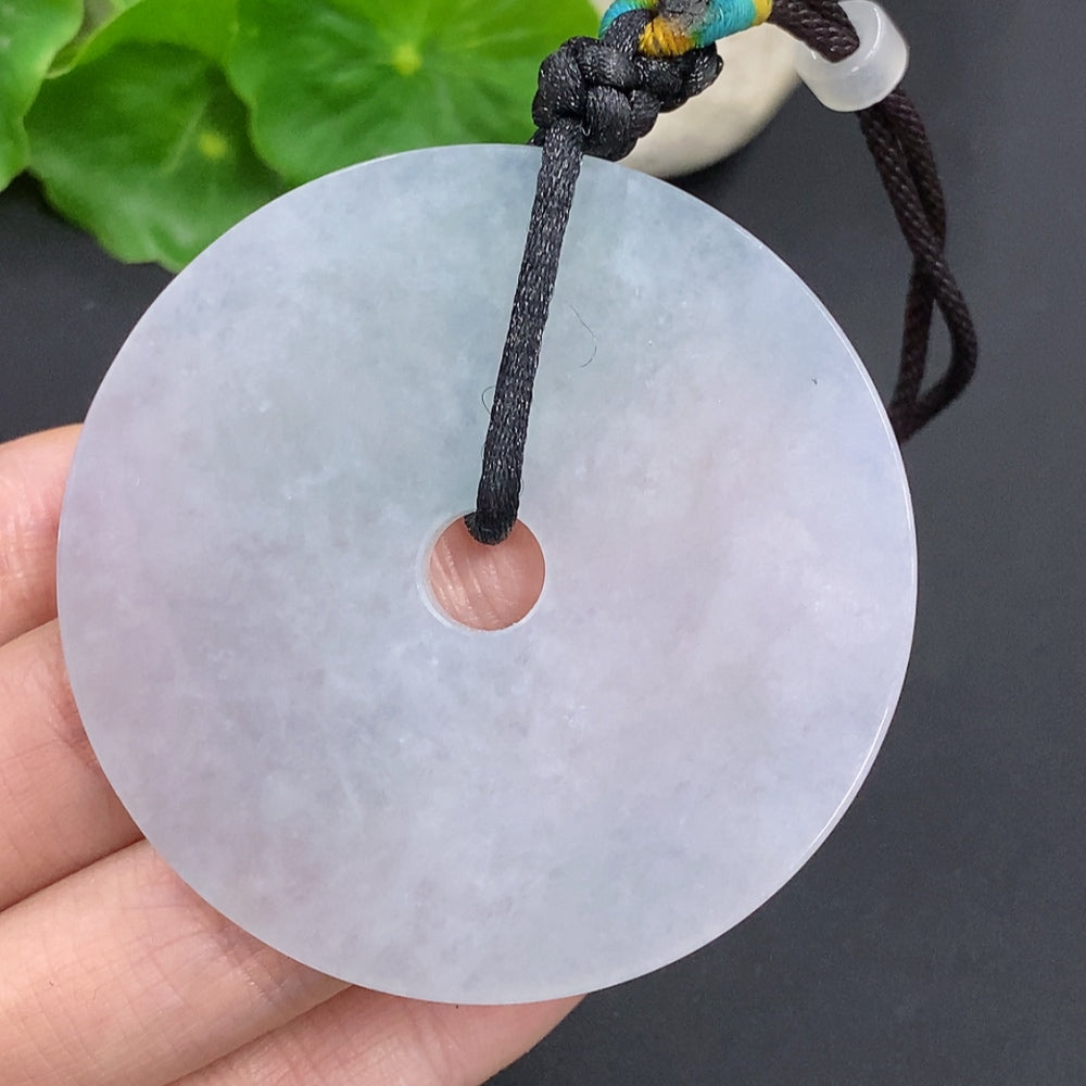 Jadeite Peace Knot Pendant Total Weight Approx. 45.77g Including Rope Weight With Non-Grade A Beads