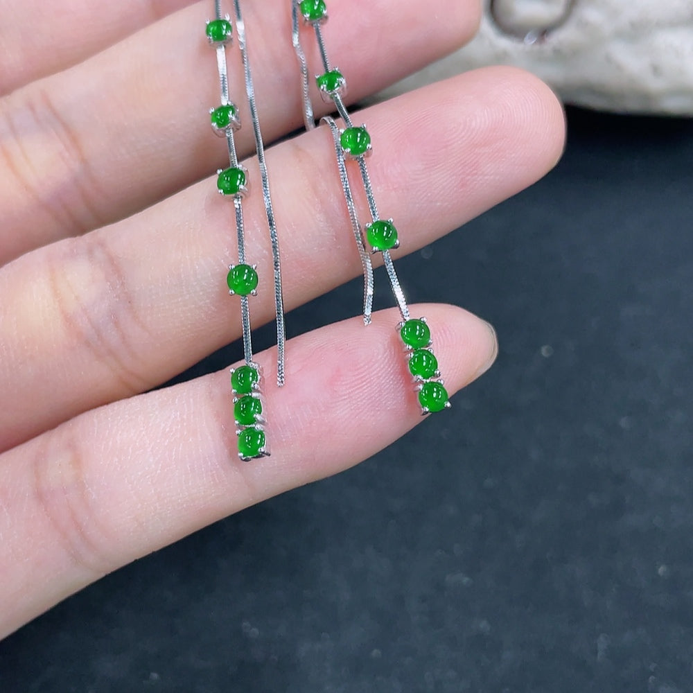 Jadeite Earrings 18K Gold