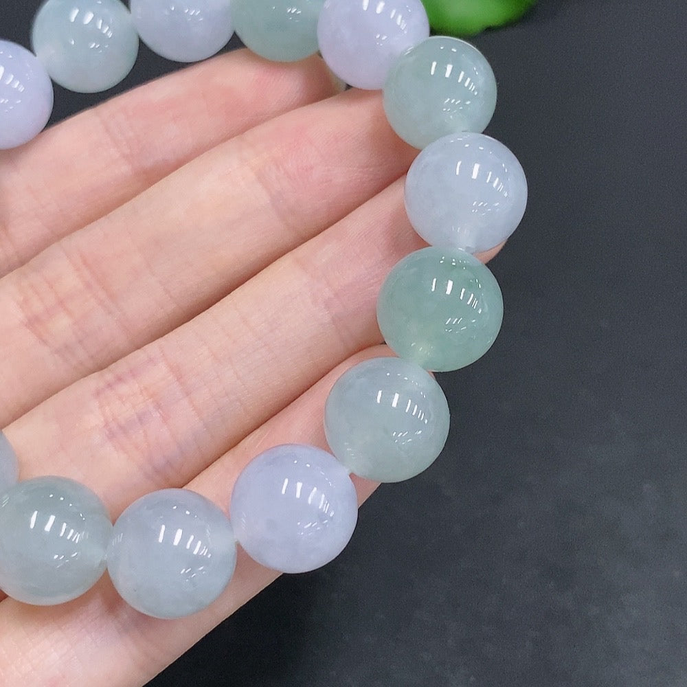 Jadeite Bracelet Approx. 12.3mm Total Weight Approx. 51g