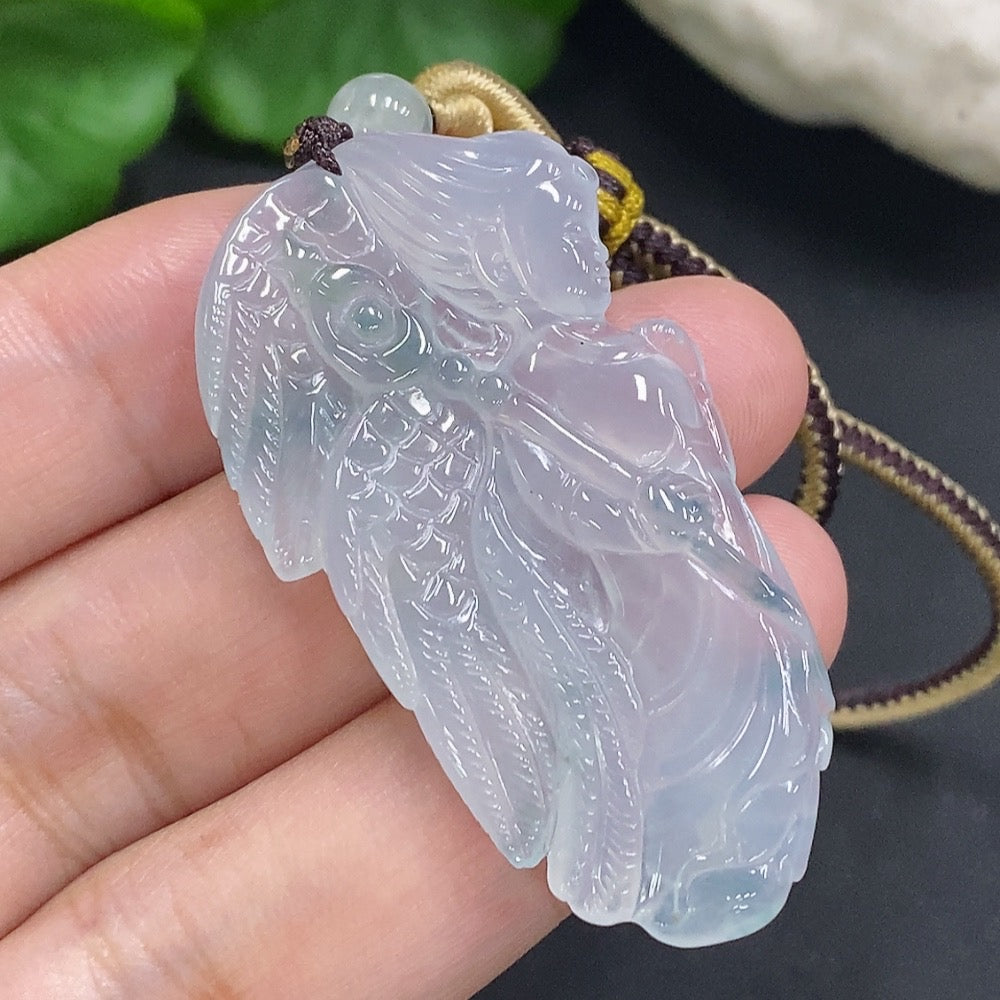 Jadeite Angel Pendant Total Weight Approx. 12.36g