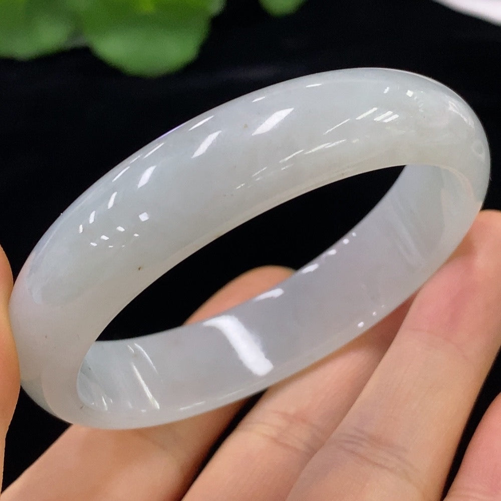 Jadeite Imperial Concubine Bangle Size 56.6/52.5 Total Weight Approx. 45.26g