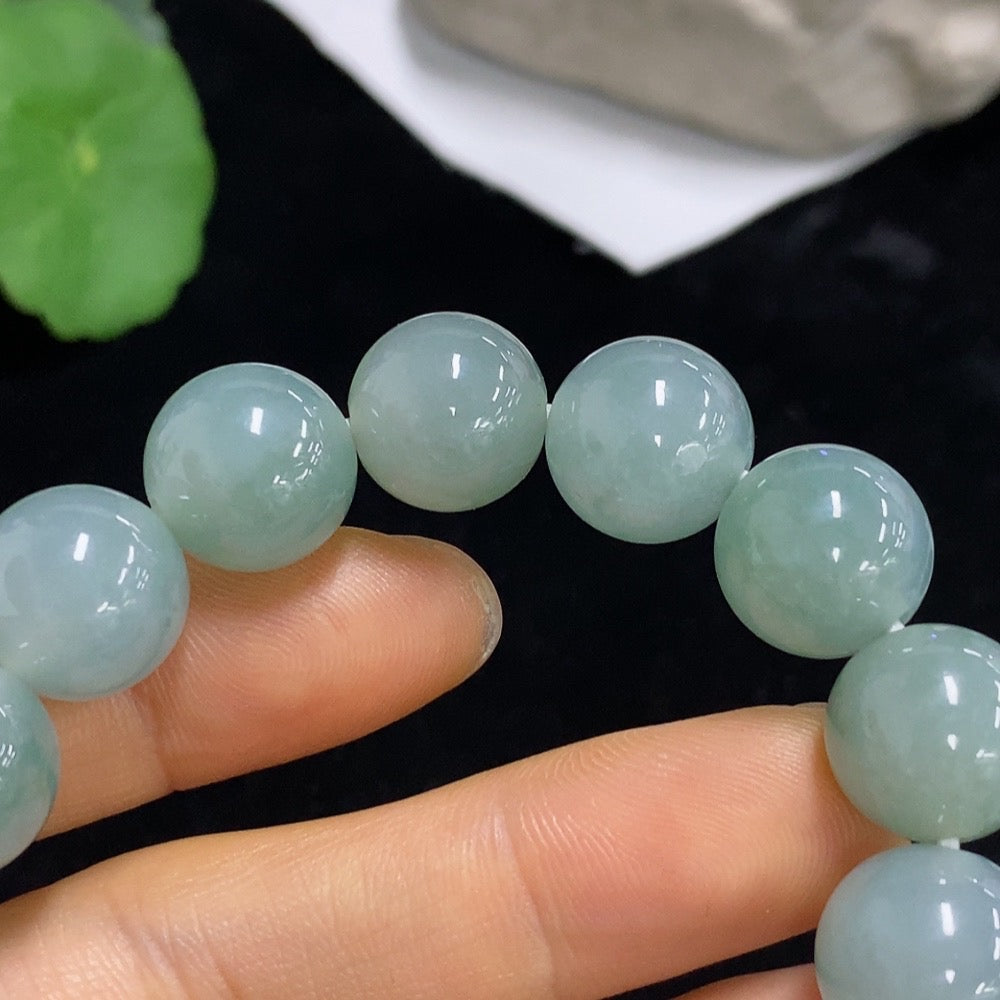Jadeite Bracelet Size 12.5/13mm Approx. Total Weight About 59.77g