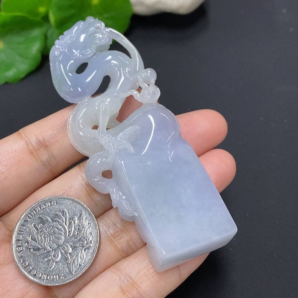 Huiliu jadeite ornament, beautifully carved jade piece, Huiliu Certified, showcasing intricate craftsmanship and vibrant green color.