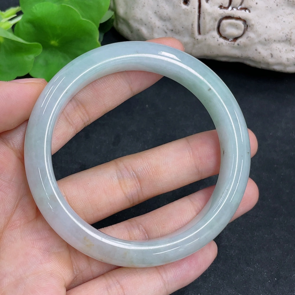 Jadeite Round Bangle Size 55.6 Total Weight Approx. 57.01g