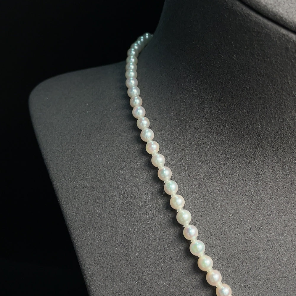 Seawater Pearl Necklace Non-Gold Total Weight Approx. 13.53g Stone Size About 4.8mm