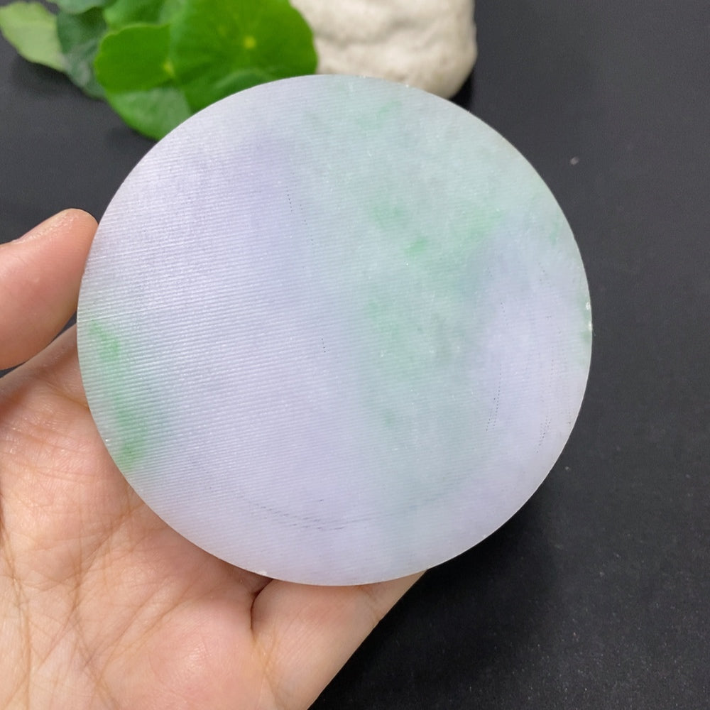 Jadeite Plain Pendant Rough Carving Total Weight About 215g