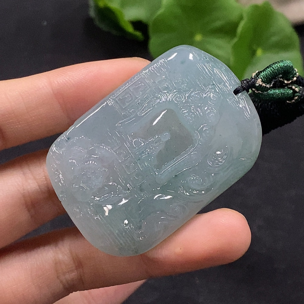 Jadeite Pendant Including Cord Total Weight Approx. 37.23g