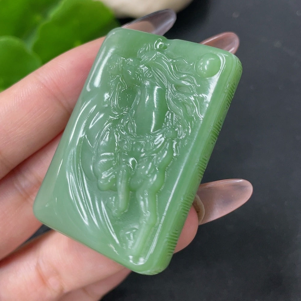 Hetian Jade Jasper Pendant - Immediate Success - Total Weight Approx. 46.2g