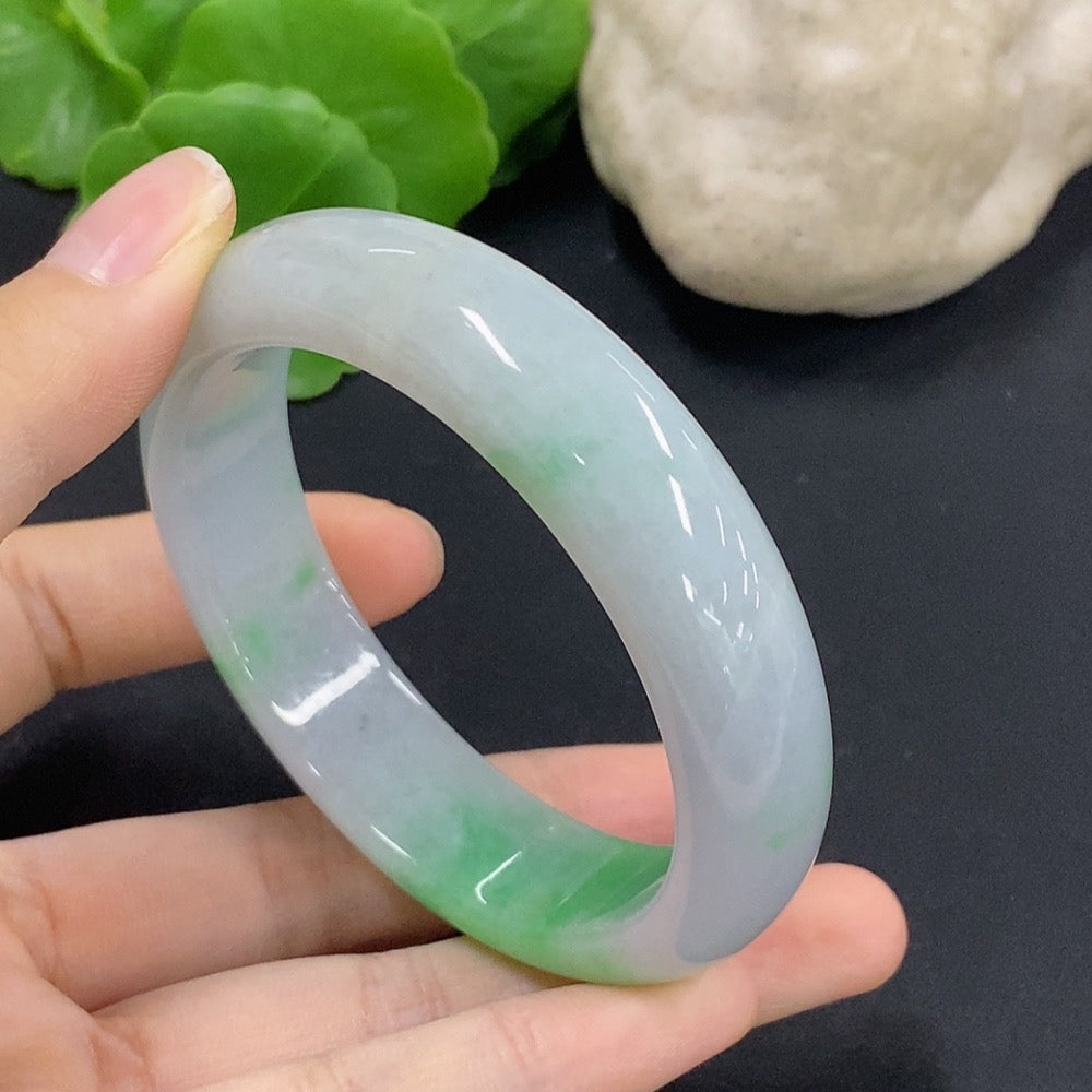 Jadeite Round Bangle Size 55.8 Total Weight Approx. 62.65g