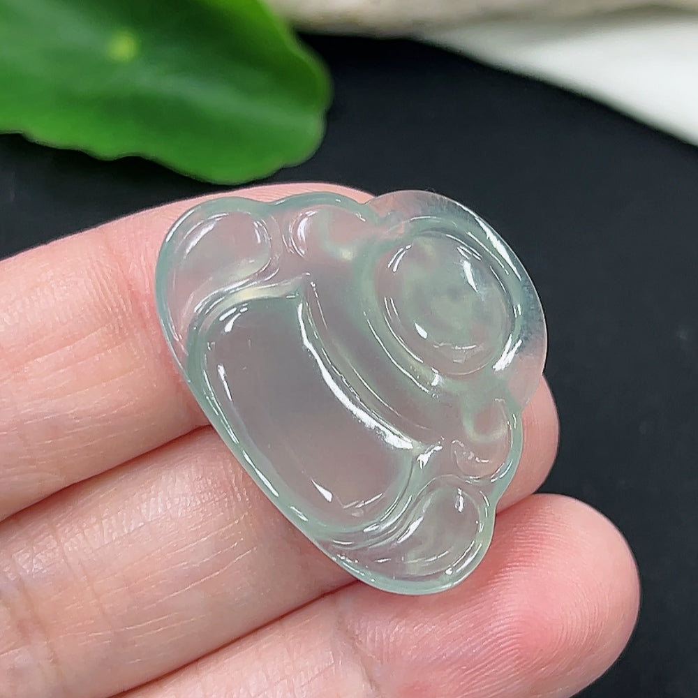 Jadeite Buddha Pendant Total Weight Approximately 6.1g