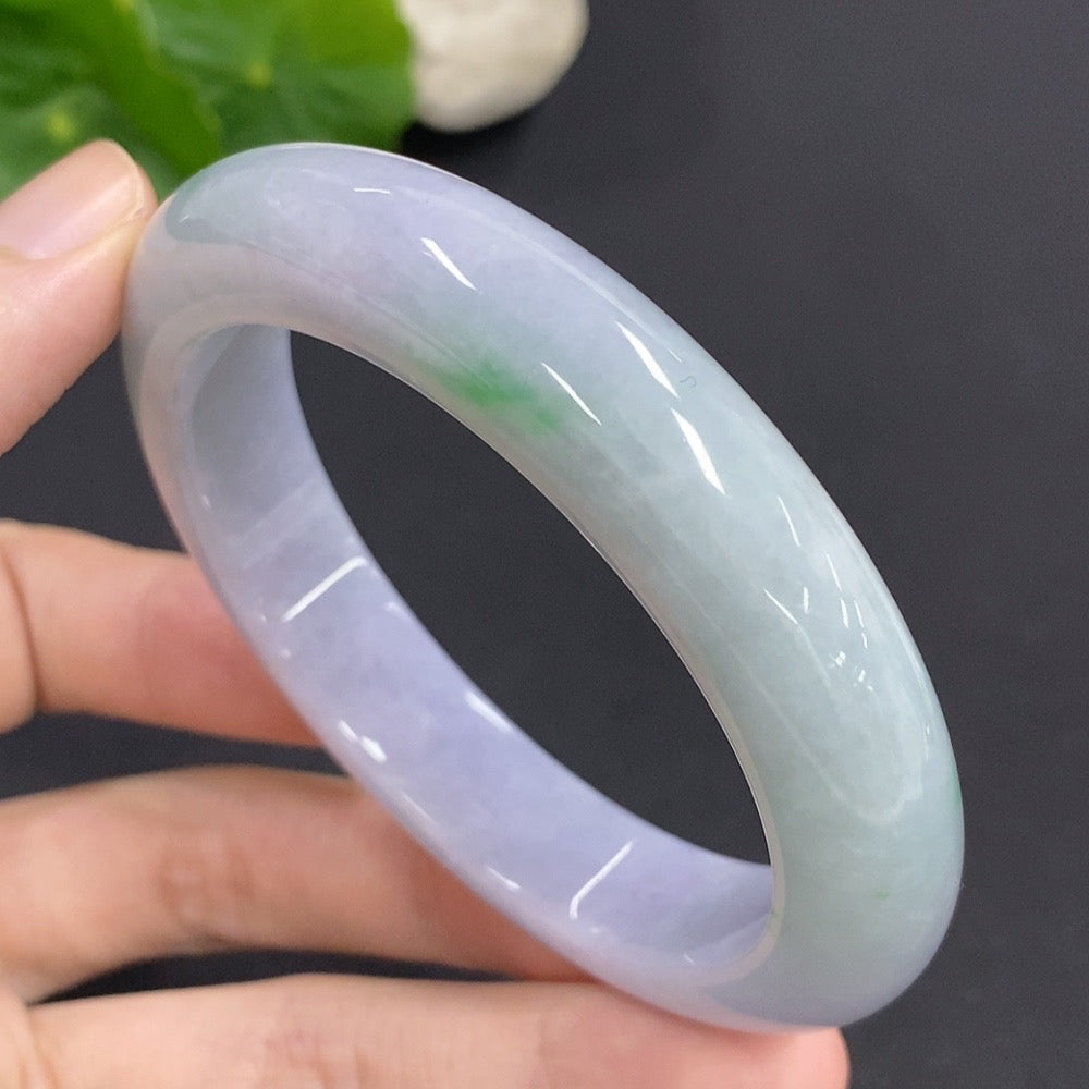 Jadeite Round Bangle Total Weight Approx. 68.2g Size 57.2