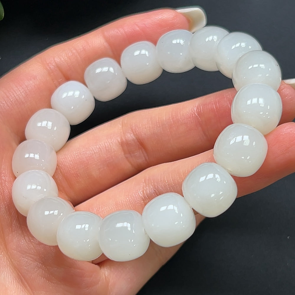 Hetian Jade Bracelet 11.9mm Approx. 50g