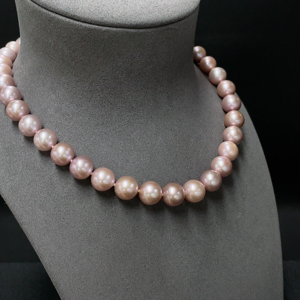 Pearl Necklace Non-Gold Total Weight Approx. 74.17g Size 9.2-12mm