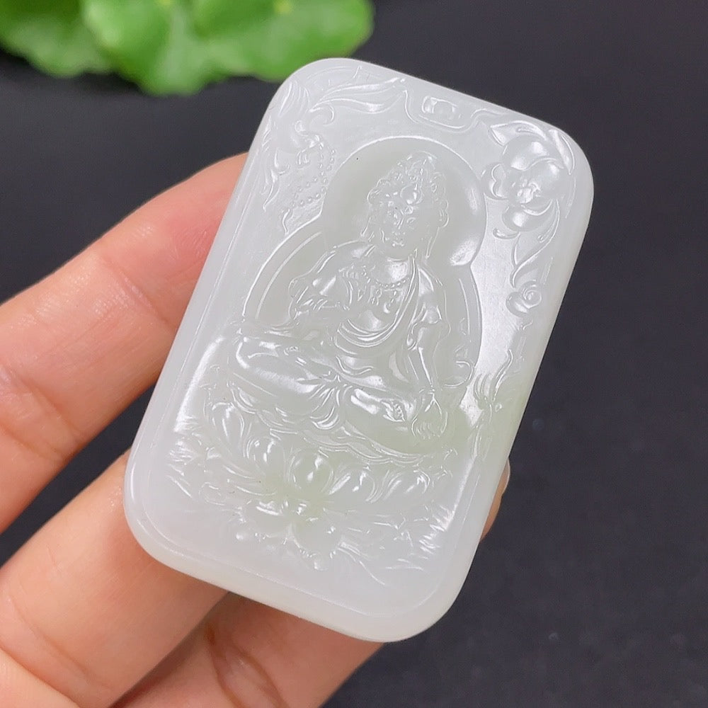Hetian Jade Pendant Guanyin Total Weight About 39g
