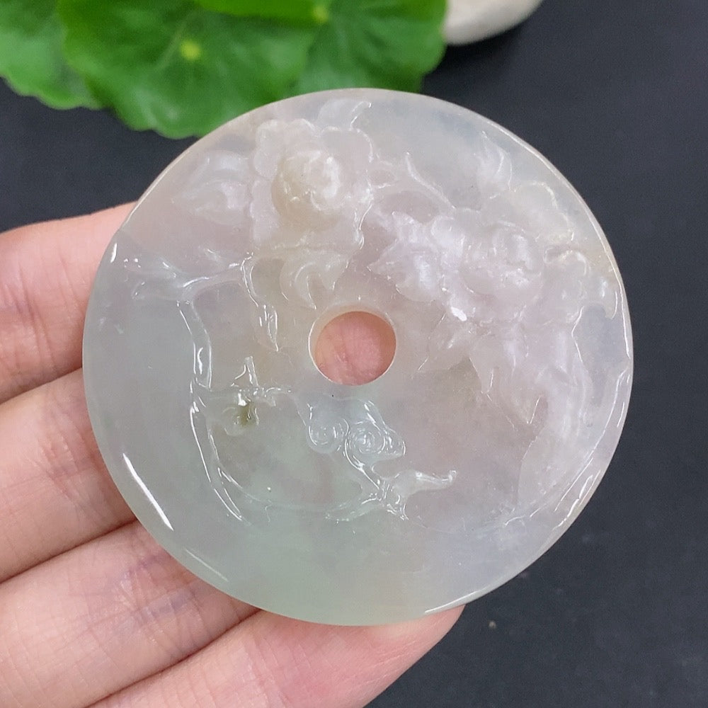 Jadeite Flourishing Prosperity Pendant