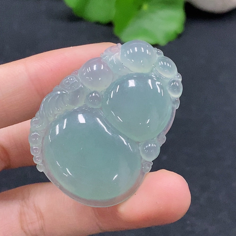 Jadeite Gourd Pendant Total Weight Approx. 11.34g