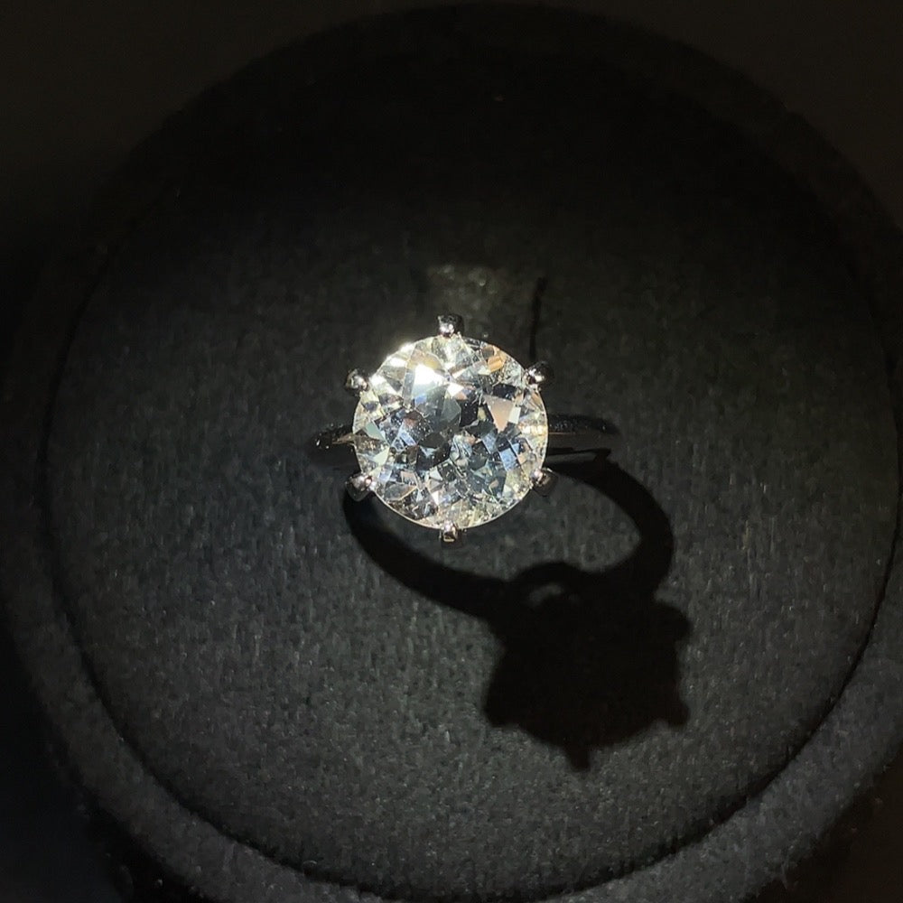 Danburite Ring in 18K Gold, Size 11, Approx. 4.5g