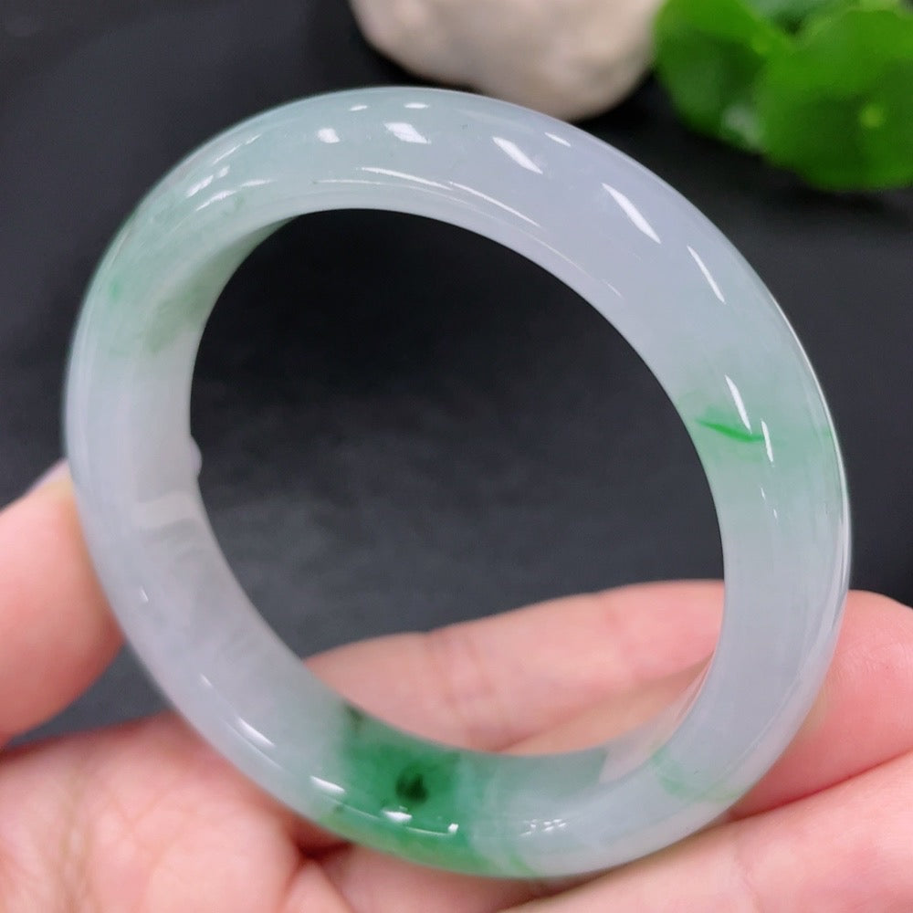 Jadeite Round Bangle Size 53.2 Total Weight Approx. 52.9g