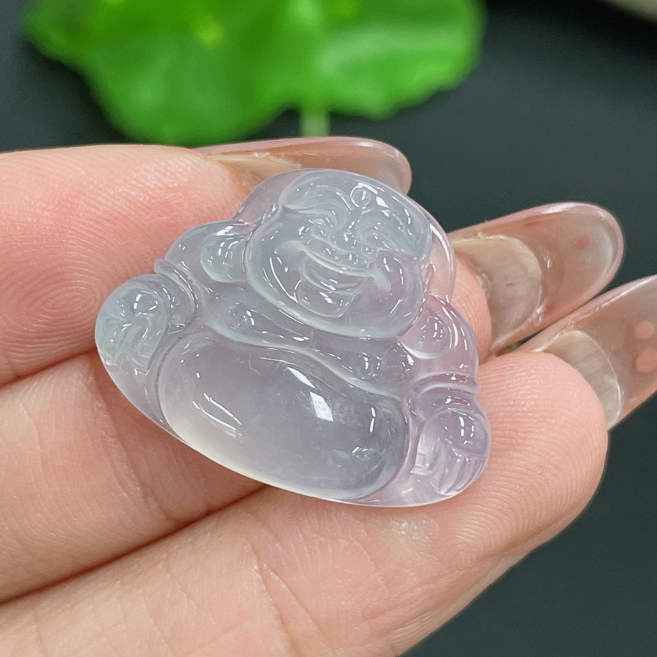Jadeite Pendant Buddha Total Weight Approx. 3.94g
