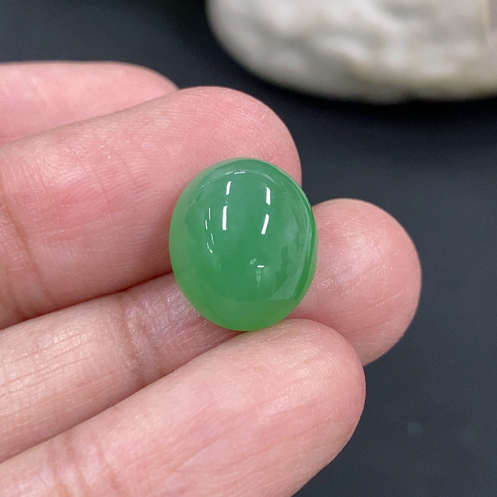 Jadeite Cabochon Total Weight Approx.1.6g