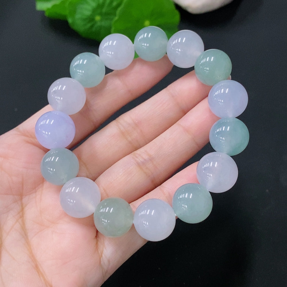 Jadeite Bracelet Approx.12.4/12.8mm Total Weight Approx.54.7g