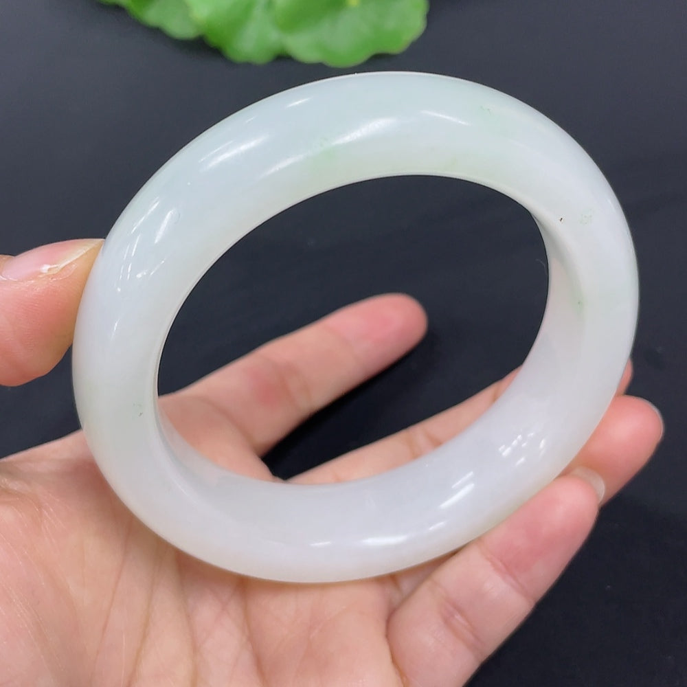 Hetian Jade Round Bracelet Size 59 Total Weight Approx. 93.6g