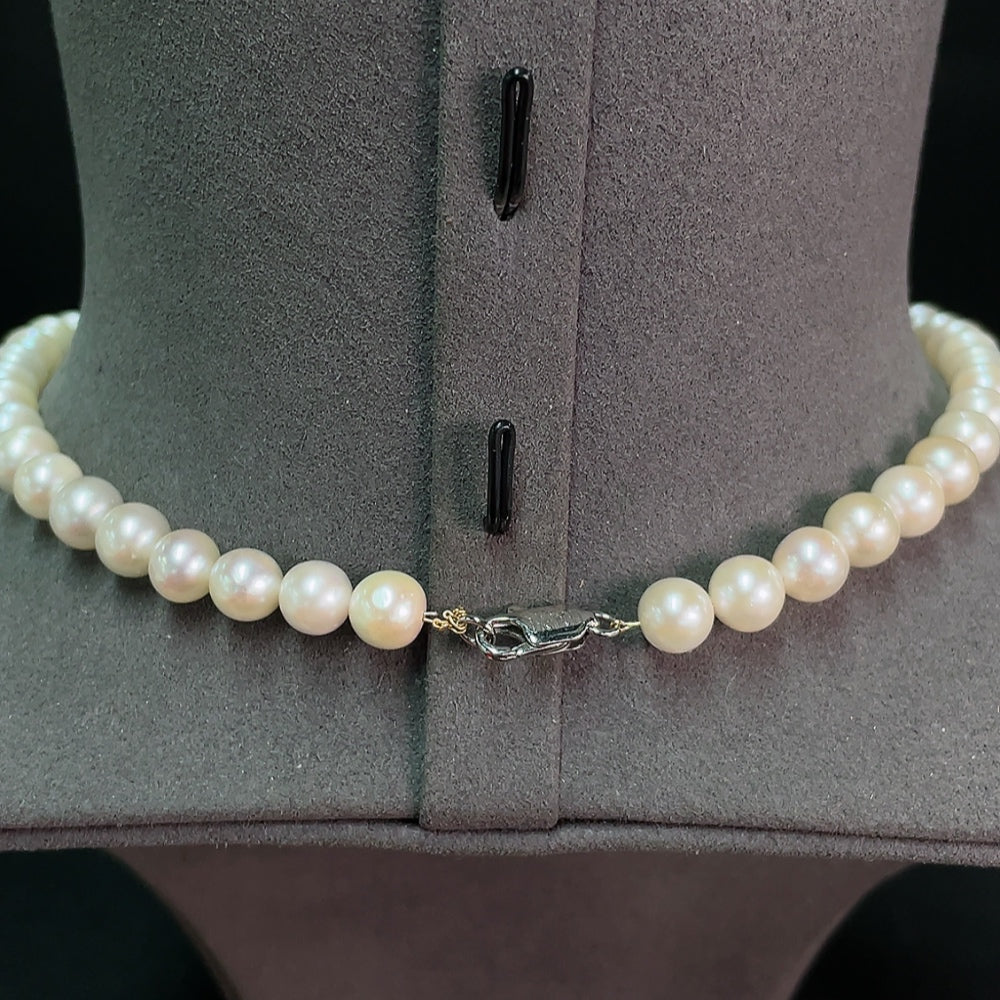 Seawater Pearl Necklace Non-Gold Total Weight Approx. 31.4g Size About 7.2mm