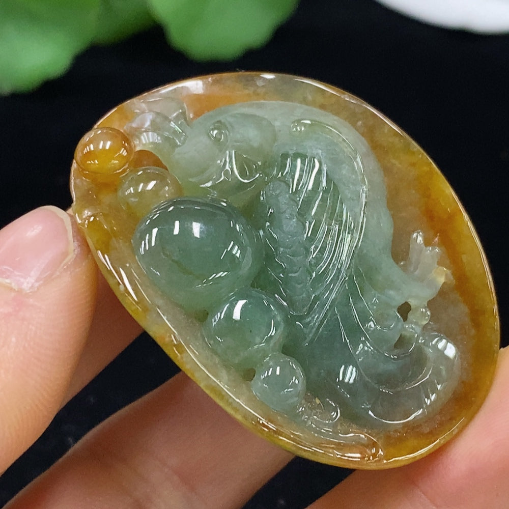 Jadeite Pendant . | Huiliu Certified