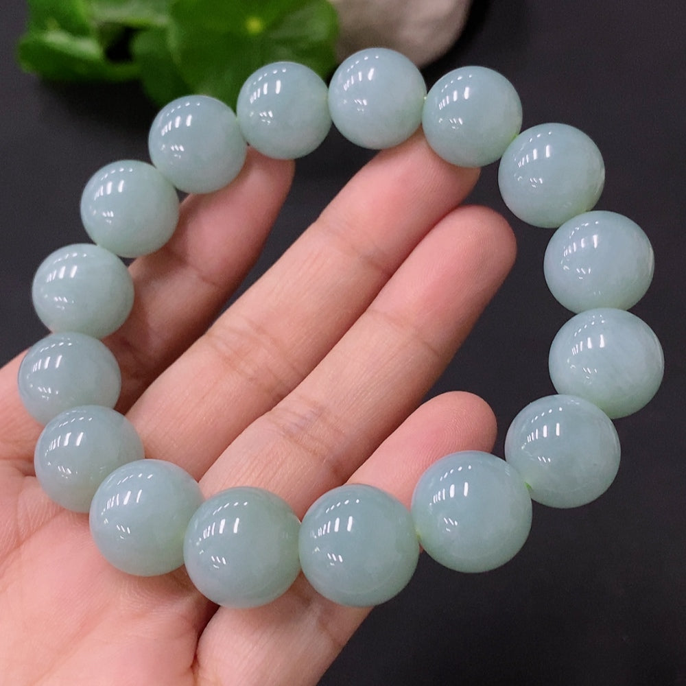 Jadeite Bracelet Approx. 12.7mm Total Weight 61.604g