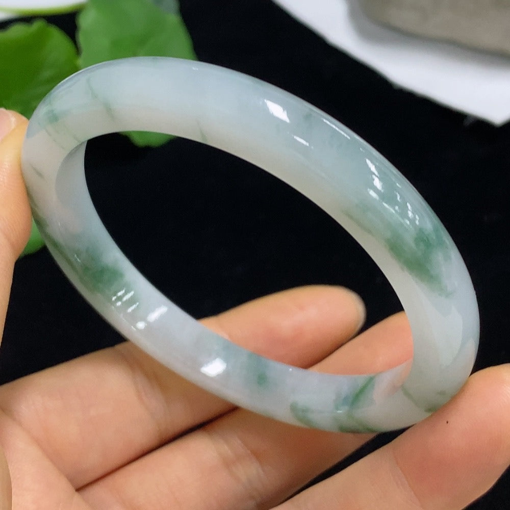 Jadeite Round Bangle Size 57.6 Total Weight Approx. 40.23g