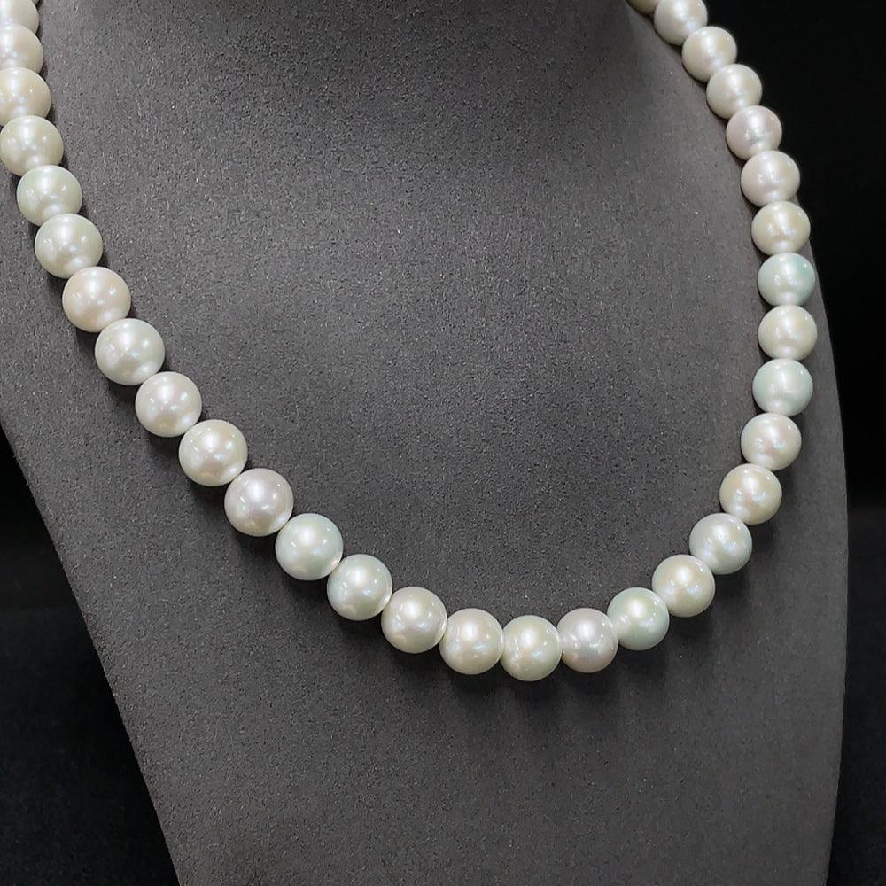 Pearl bead necklace, marked red parts are not, the rest are, ., size . 9.9-10.8mm | Huiliu Certified