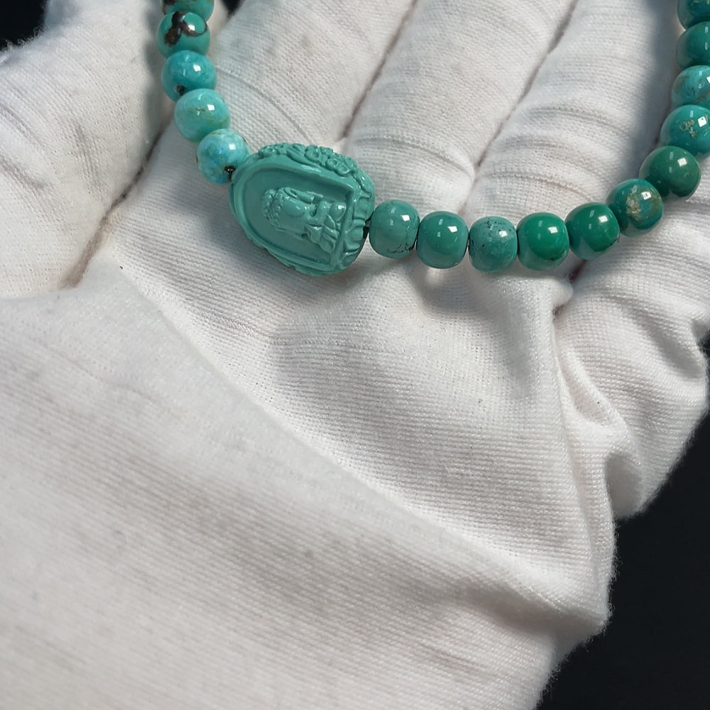 Turquoise Bracelet Total Weight Approx. 16.56g Size 6.5-14.6mm