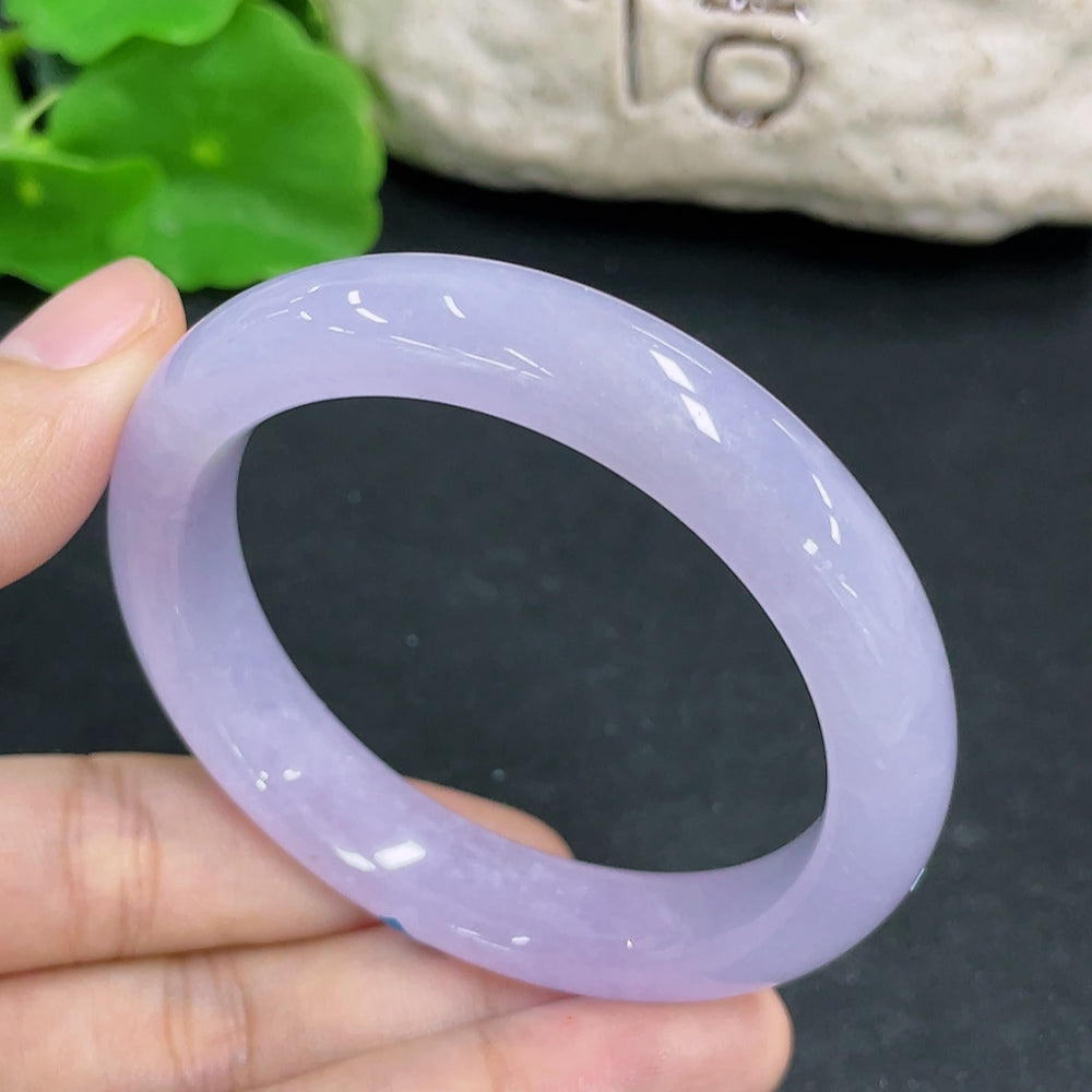 Jadeite Round Bracelet Repaired Total Weight Approx. 46.4g Size 52