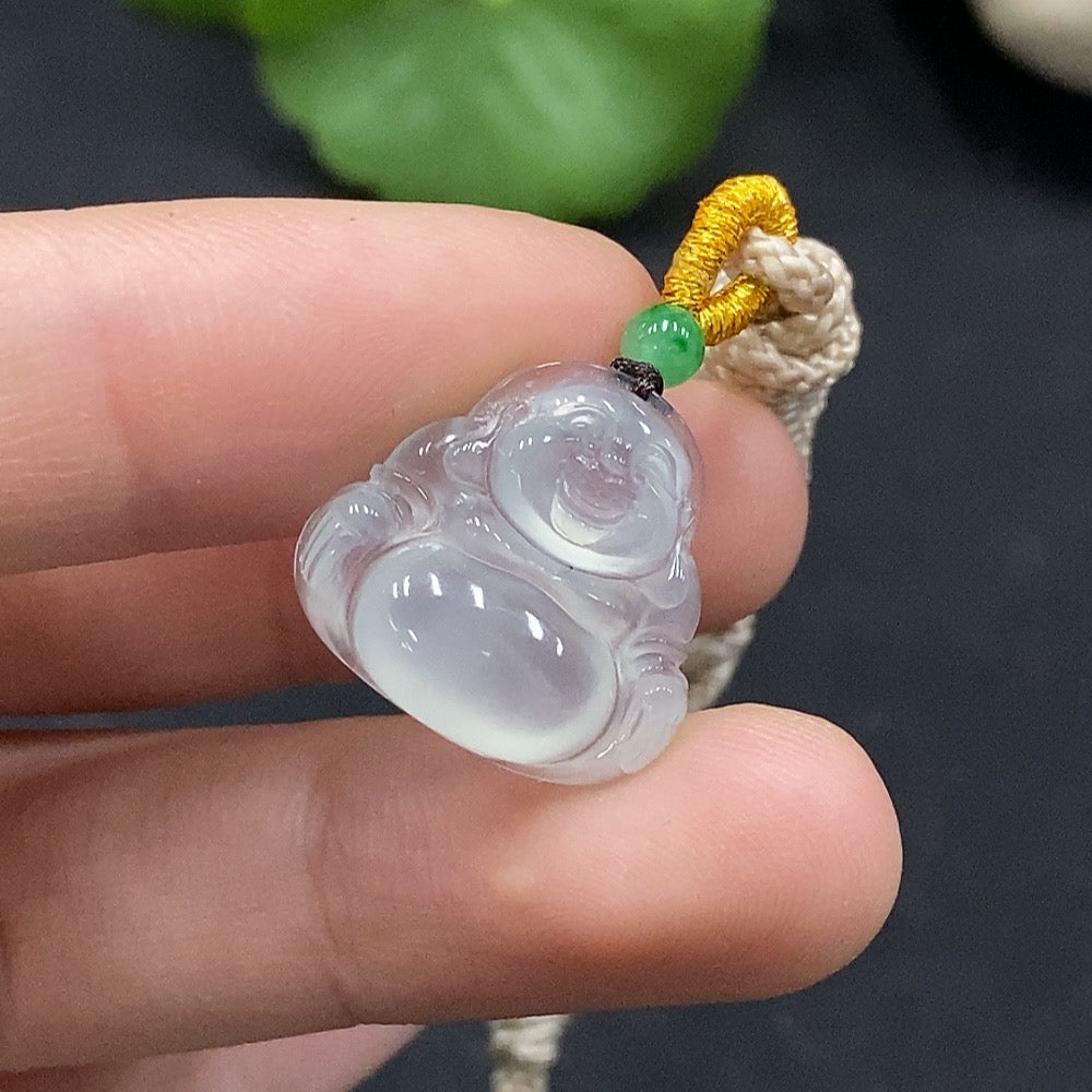 Jadeite Buddha Pendant Total weight about 3.55g