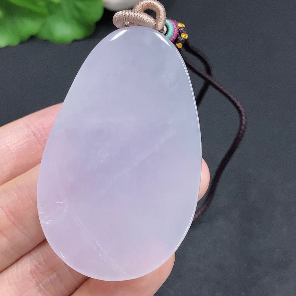 Jadeite You Are Always with Me Pendant (Total weight with rope: approx. 33.5g)
