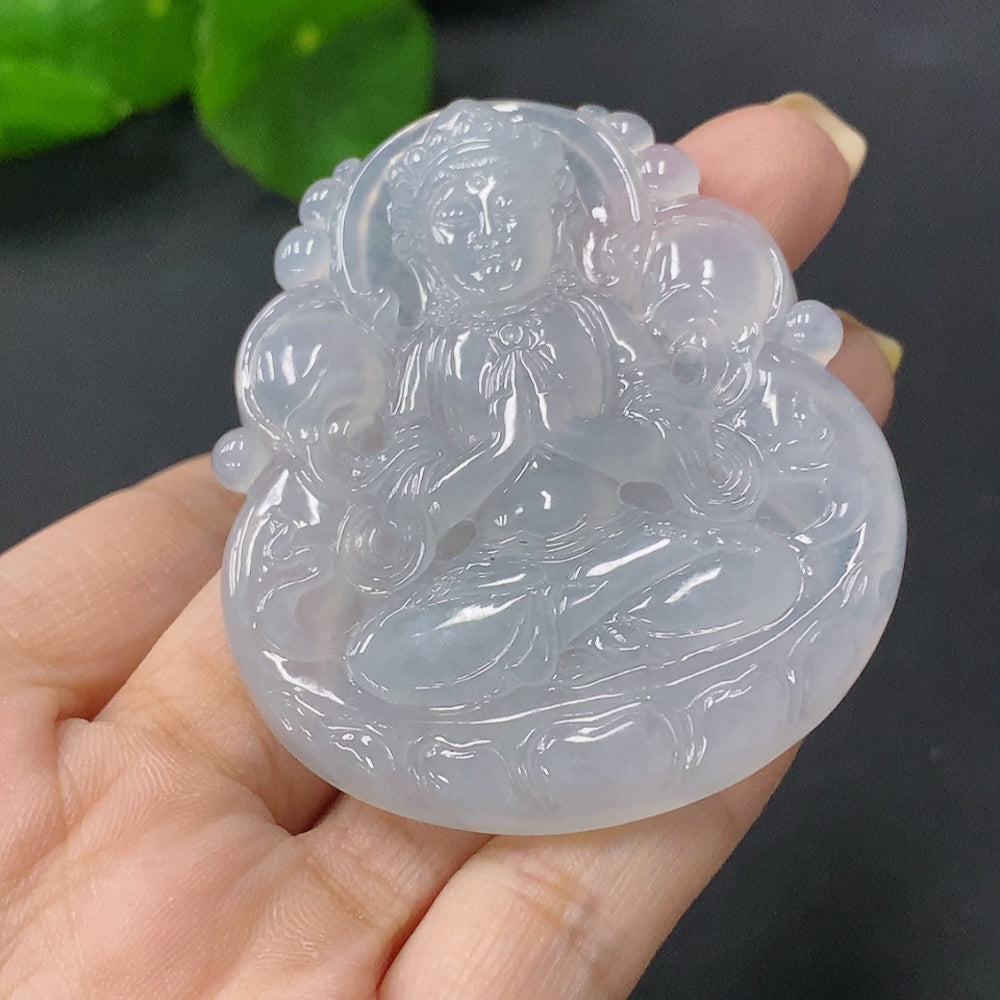 Jadeite Pendant Tara Total Weight Approx. 25.34g