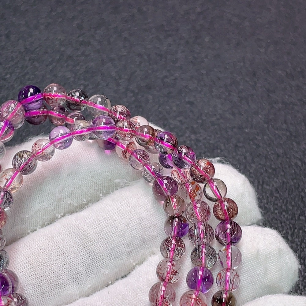 Crystal Bead Strand Total Weight Approx. 22.43g Size 5.8mm