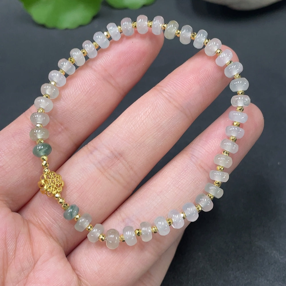 Jadeite Bracelet Inlaid . mm | Huiliu Certified