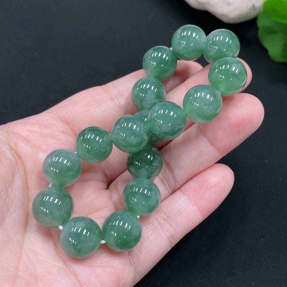 Jadeite Bracelet Approx.12.5mm Total Weight Approx.52.03g
