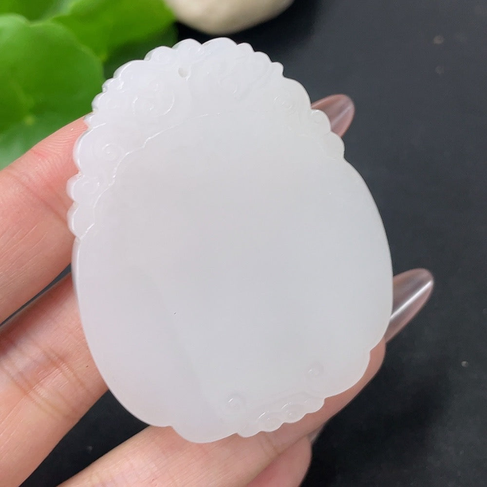 Hetian Jade Pendant Antique Plaque Total Weight About 43.6g