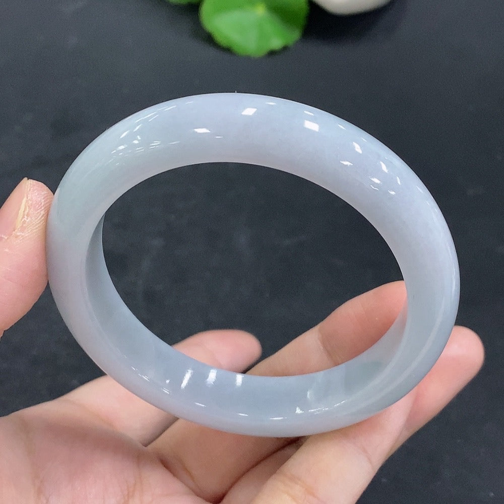 Jadeite Round Bangle | Huiliu Certified