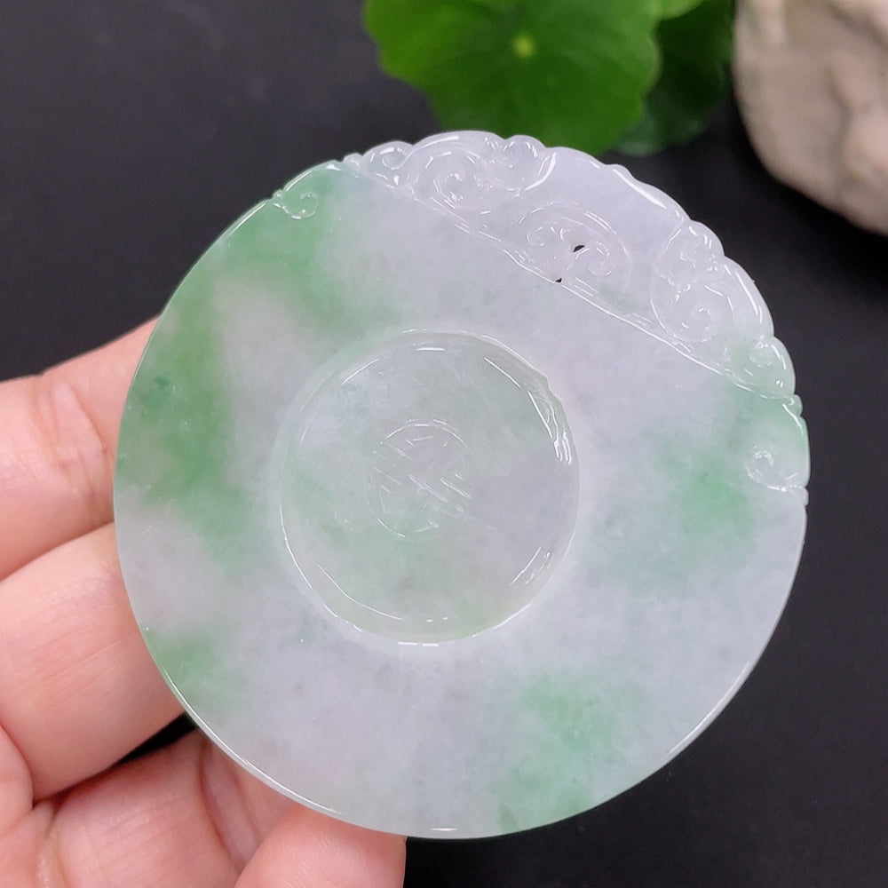 Jadeite Pendant Antique Plaque Total Weight Approx. 30.29g