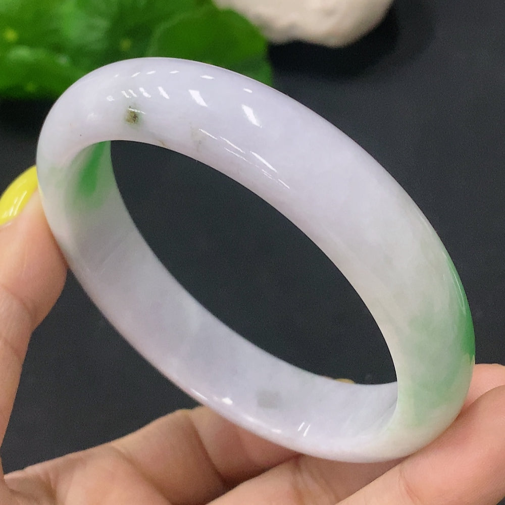Jadeite Round Bracelet Size 57.3mm Total Weight 53.23g