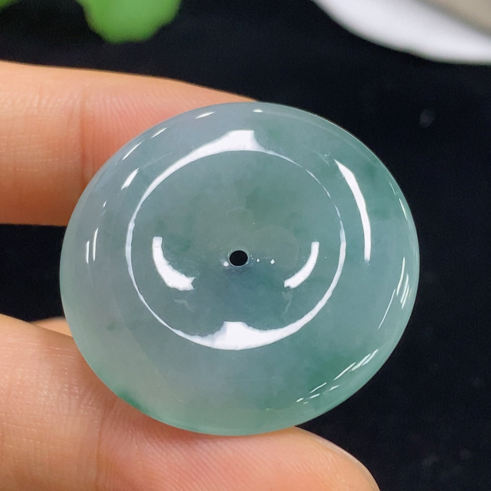 Jadeite Pendant Safety Buckle Total Weight Approx. 10.5g