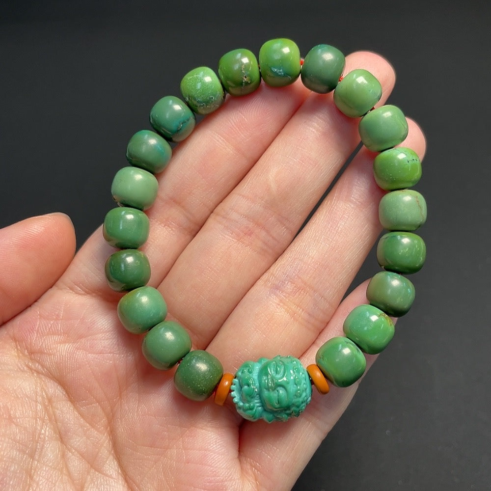 Turquoise Bracelet, Approx. 8.9mm, Total Weight About 25.16g