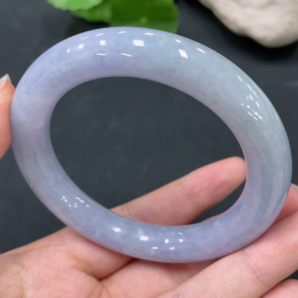 Jadeite Round Bangle Total Weight Approx.75.06g Size 57.6