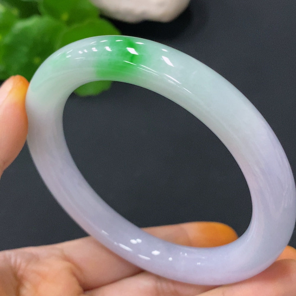 Jadeite Round Bangle mm Approximately | Huiliu Certified